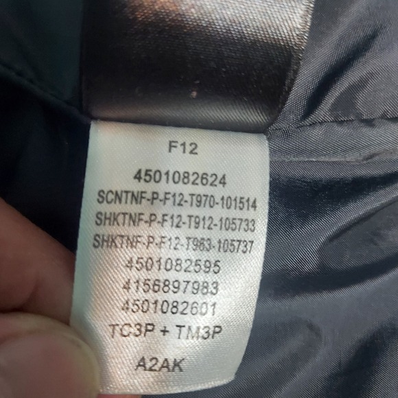 The North Face HyVent Men Jacket Gray Black Reflective Zip Hooded Outdoor M Read - Picture 12 of 13